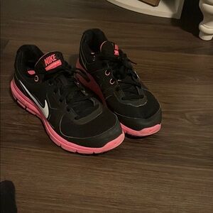 Nike Black and Pink Sneakers